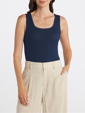41 Hawthorn Kyle Square Neck Modal Fitted Rib Tank - M